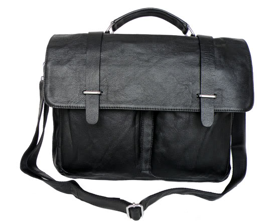 7013A Genuine Leather Men's Laptop Bag Messenger Bag Handbag