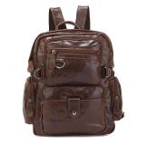 7042Q Cowboy Vintage Leather Men's Travel Backpack Bookbag Schoolbag Hiking Messenger Bag