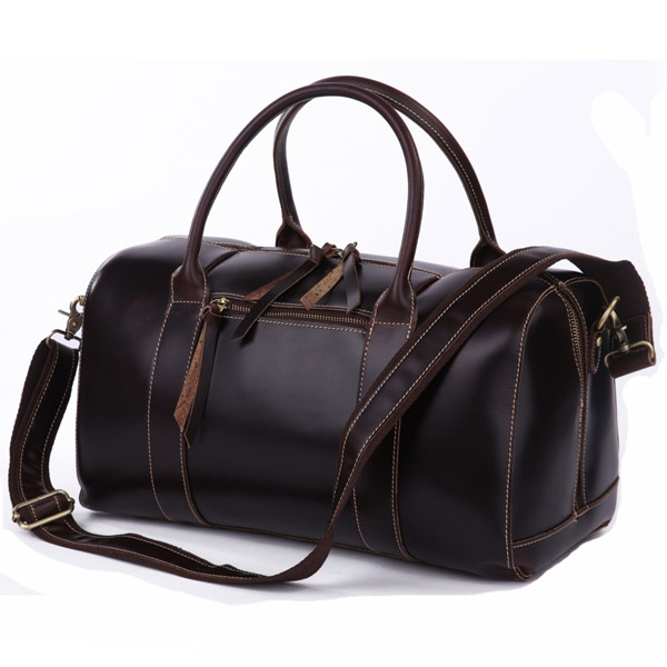 7165Q Genuine Leather Duffle Travel Bag 16\