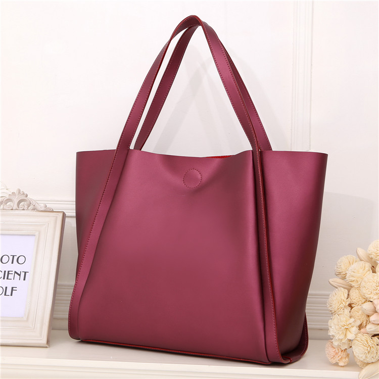 3149H Dark Red Leather Shopping Bag Shoulder Bag Messenger Bag Handbag 
