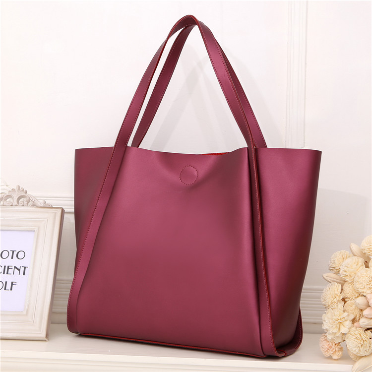 3149H Dark Red Leather Shopping Bag Shoulder Bag Messenger Bag Handbag