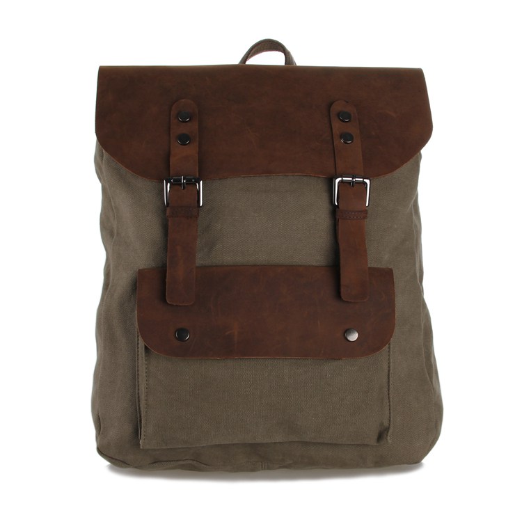 9001N New Style Canvas and leather Men Travel bag Backpack