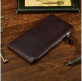 8034C 100% Cow Leather Purse Wallet Card Holder  
