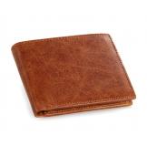 8047B 100% Vintage Style Real Genuine Leather Wallet Billfold 