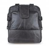 7065I Vintage Leather Men's Light Grey Backpack Travel Shoulder Bag Messenger
