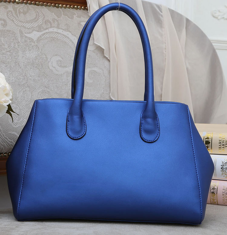 3160L Navy Blue Real Leather Women Handbag lady's handbag_Handbags