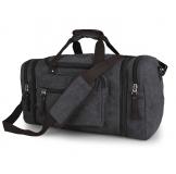 9029A Black Canvas Luggage Travel Tote Bag