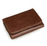 R-8106C New Arrival Coffee Men's Cow Leather RFID Card Holder