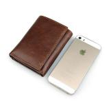 R-8105C New Arrival Coffee Men's Cow Leather RFID Card Holder