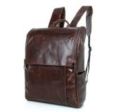 7344C JMD Brand 2016 New Arrival Genuine Cow Leather Mens Leather Backpack Laptop Travel Rucksack
