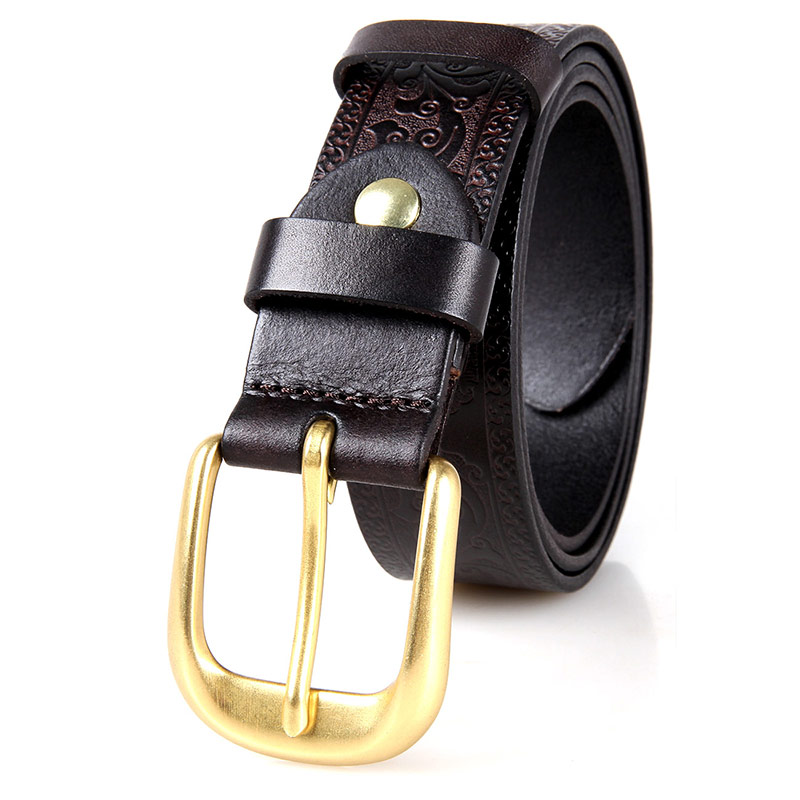 B001Q New Product Durable Men Vegetable Leather Belt