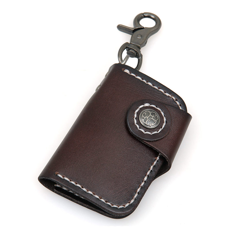 8131Q Chocolate Hot Selling New Products Vegetable Leather Car Key Bag Manufacturer