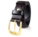 B001Q New Product Durable Men Vegetable Leather Belt