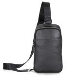 4001A Wholesale Black Genuine Leather Men Funny Pack