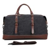 9038A New Products Economic Black Durable Canvas Backpack Handbag Men's Weekend Bag