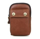 5001C-1 New Products Brown Cowhide Men's Phone Case Bag Belt Bag