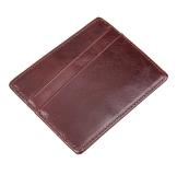 R-8101Q 100% Cowhide Leather Mens Card Holder Money Holder