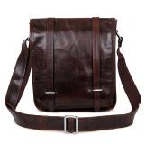 7109C Real Natural Vintage Leather Unisex Shoulder Messenger Bag Crossbody Purse 