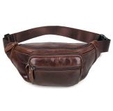 7218C Excellent Genuine Leather Waist Bag Fanny Pack Purse