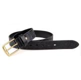 B013A Adjustable Top Quality Genuine Leather Pin Buckle Belt for Mens