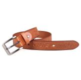 B001B-2 Wholesale Brown Fashionable Vegetable Leather Belt for Mens