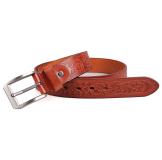 B001B-3 High Quality Vegetable Leather Adjustable Belt for Men Manufacturer