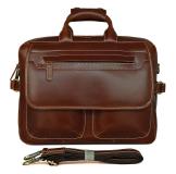 7085X Rare Genuine Cow Leather Men's Briefcase Laptop Handbag Messenger 