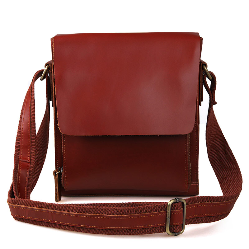 7054B Cowboy Vintage Leather Messenger Bag Briefcase _Messenger_Men's