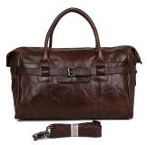 7079Q Cowboy Classic Vintage Leather Unisex Travel Handbag Cross Body Duffle Bag 17 Inches Laptop Bag