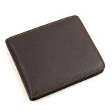 8138C Wholesale Coffee Wallet Real Genuine Leather Billfold Card Holder 
