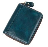 8117K Blue Women Cow Leather Coin Wallet