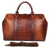 6003B New Arrival Fashion Genuine Leather Duffle Handbag  