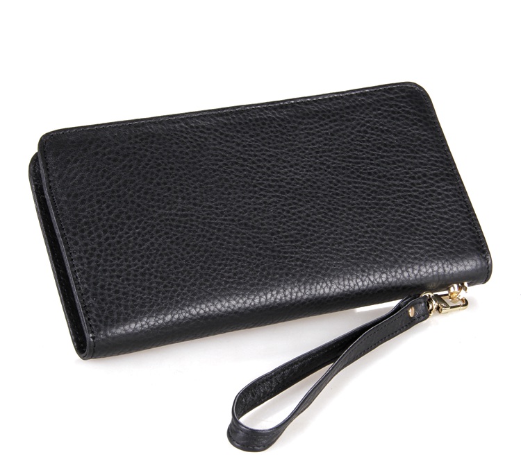 8068A 100% Real Genuine Leather Wallet Men's Clutch Bag