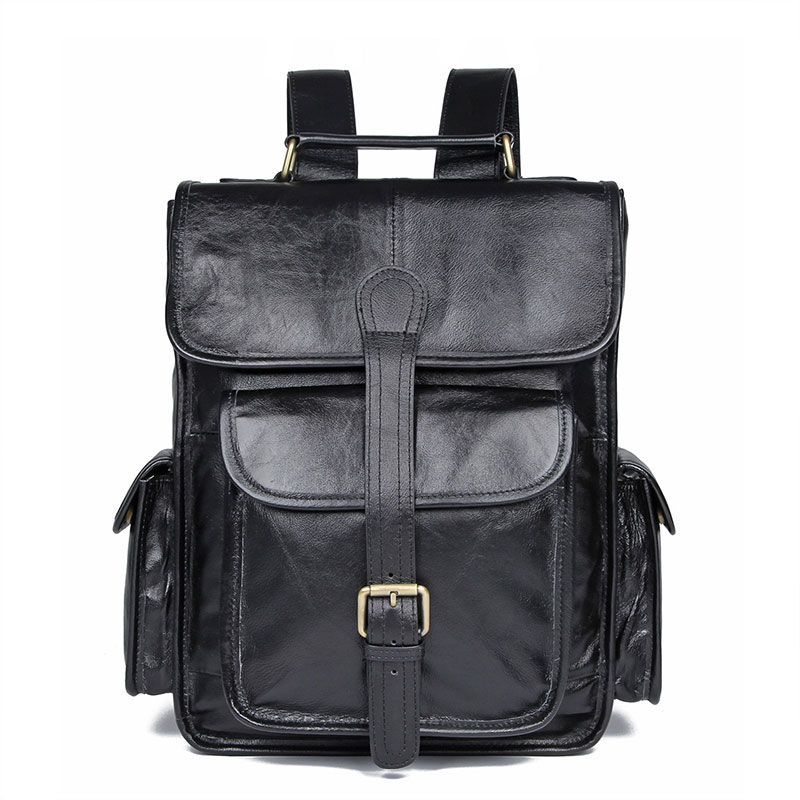 7283A Black High Quality Backpack Fashionable Double Shoulder Bag