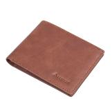 R-8029SX-1 Wholesale Bright Brown RFID Card Holder Small Wallet 