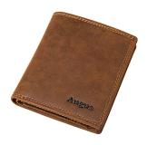 R-8144R-1 Crazy Horse Leather Pocket Wallet for Men RFID ID Holder 