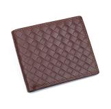  Reticular Pattern 100% Genuine Leather Wallet 8077C