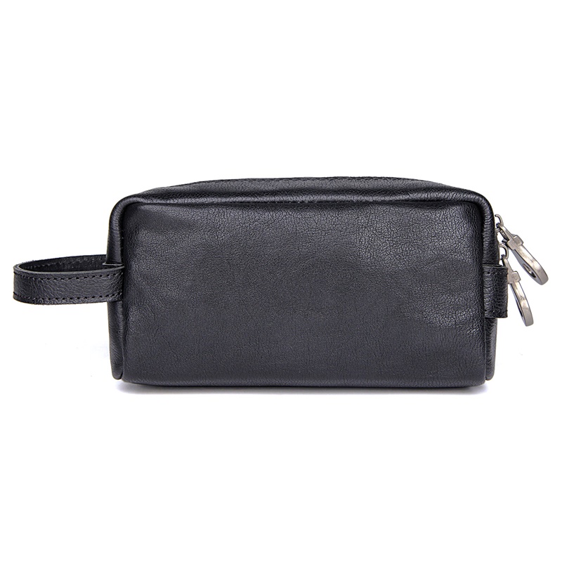 C013A High Quality Cow Leather Black Washing Bag for Men