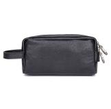 C013A High Quality Cow Leather Black Washing Bag for Men