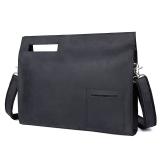 A0011AL Real Cow Leather Handbag Black Document Bag