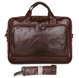 7005Q Factory Price Vintage Leather Men's Briefcase Laptop Bag Messenger