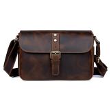 1062R Vintage Cow Leather Messenger Bag for Men 