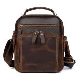 1063R Vintage Cowboy Leather Real Leather Sling Bag Messenger Bag