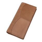 R-8059R-1 High Quality Cow Leather Long Style RFID Wallet