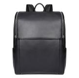 7344A-1  New Style Cow Leather Black Mens Backpack 
