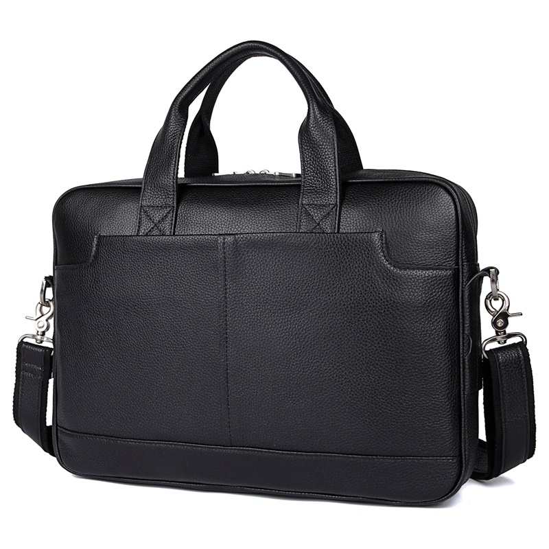 7382A-Y Hot Selling Top Grain Leather Handbag Men's Laptop Bag 