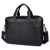 7382A-Y Hot Selling Top Grain Leather Handbag Men's Laptop Bag 