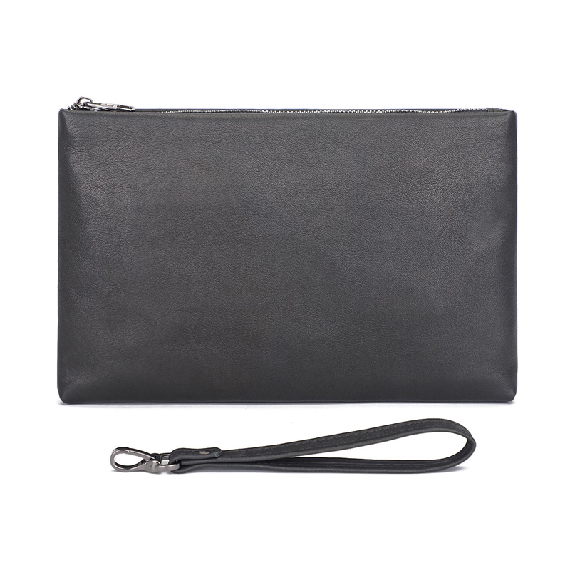 C019A Black leather Bag Evening Bag for Men