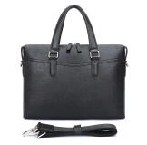 7425A Black Top Full Leather Laptop Bag for Men