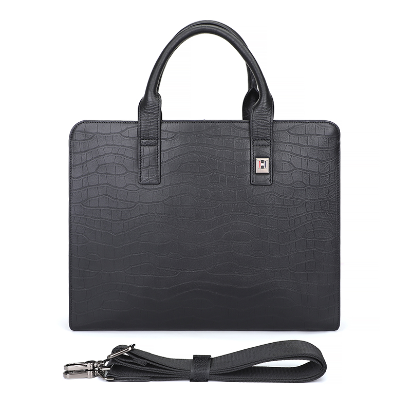 7424A-1 Cow Leather Handbag Fashion Laptop Bag 